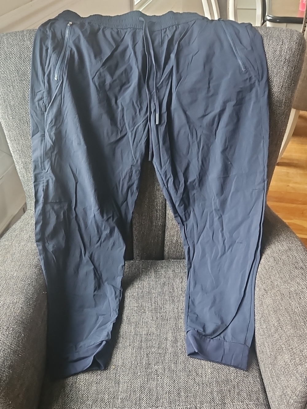 Athleta Navy Drawcord Jogger Pants